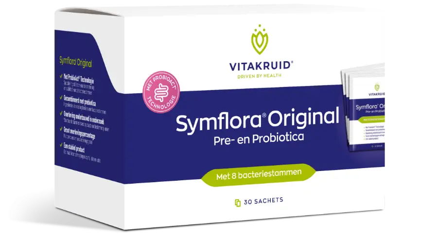 Verpakking Vitakruid Symflora Original pre- en probiotica